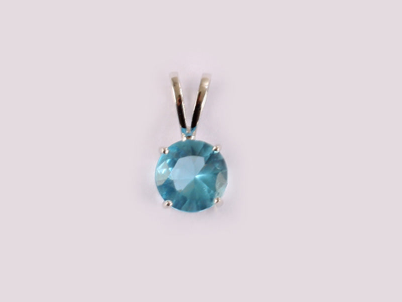 Aquamarine Cubic Zirconia Pendant