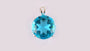 Aquamarine Cubic Zirconia Pendant