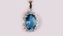 Aquamarine Cubic Zirconia Pendant