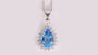 Aquamarine Cubic Zirconia Pendant
