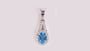 Aquamarine Cubic Zirconia Pendant