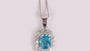 Aquamarine Cubic Zirconia Pendant