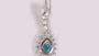 Aquamarine Cubic Zirconia Pendant
