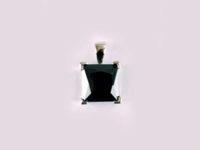 Black Cubic Zirconia Pendant