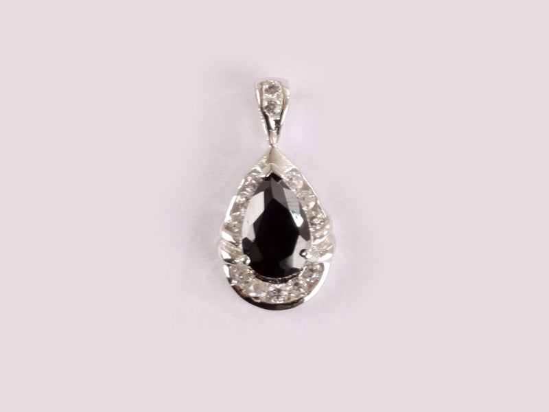 Black Cubic Zirconia Pendant