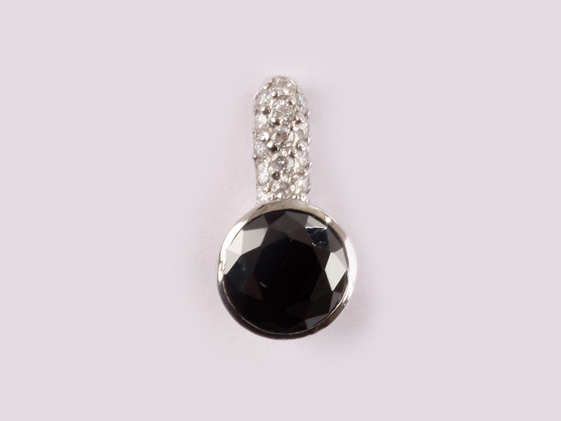 Black Cubic Zirconia Pendant