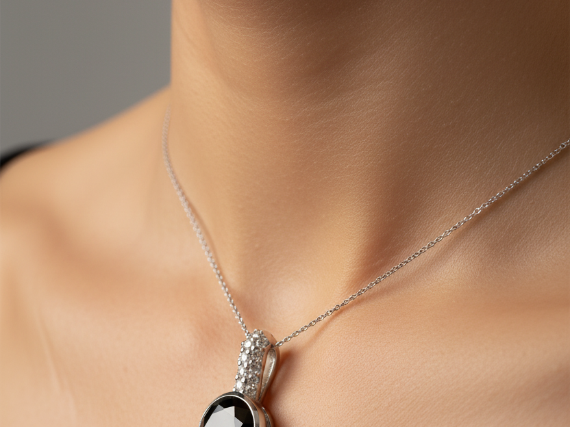 Black Cubic Zirconia Pendant