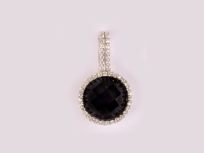 Black Cubic Zirconia Pendant