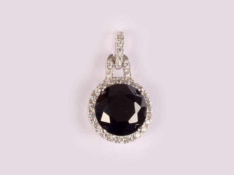 Black Cubic Zirconia Pendant