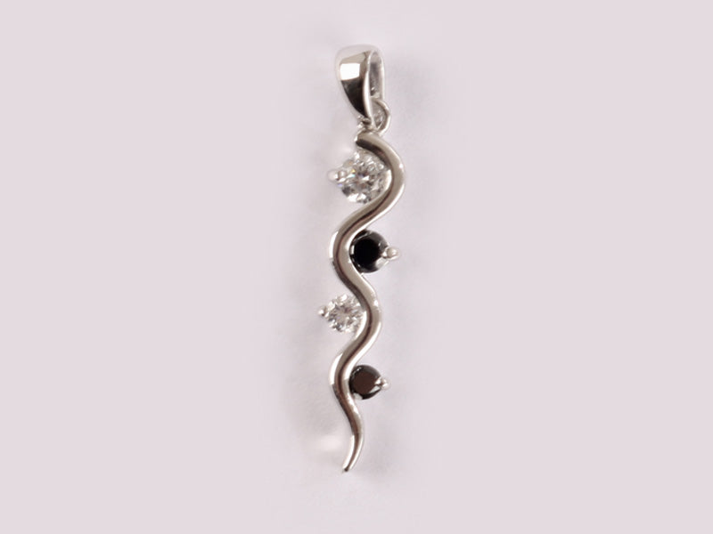 Black Cubic Zirconia Pendant