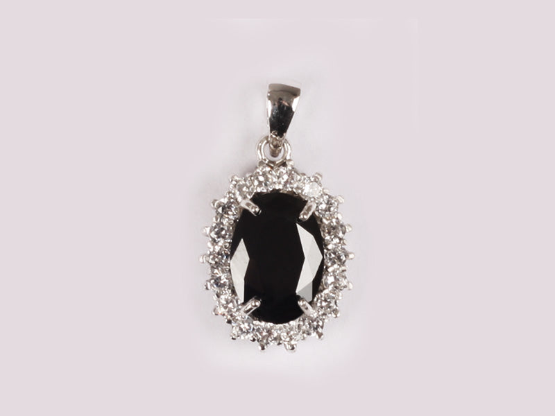 Black Cubic Zirconia Pendant