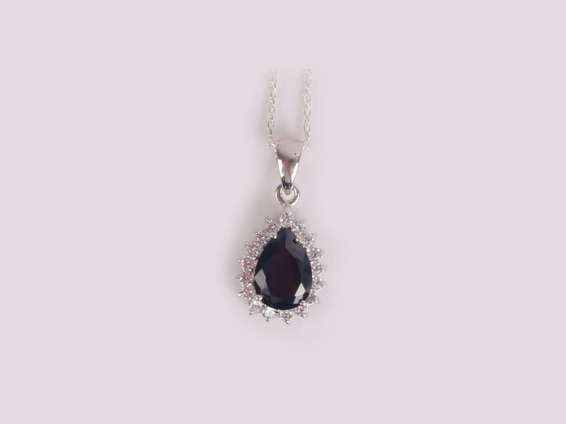 Black Cubic Zirconia Pendant