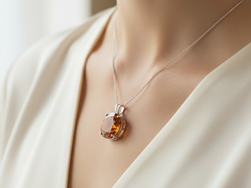 Champagne/Smokey Quartz Pendant