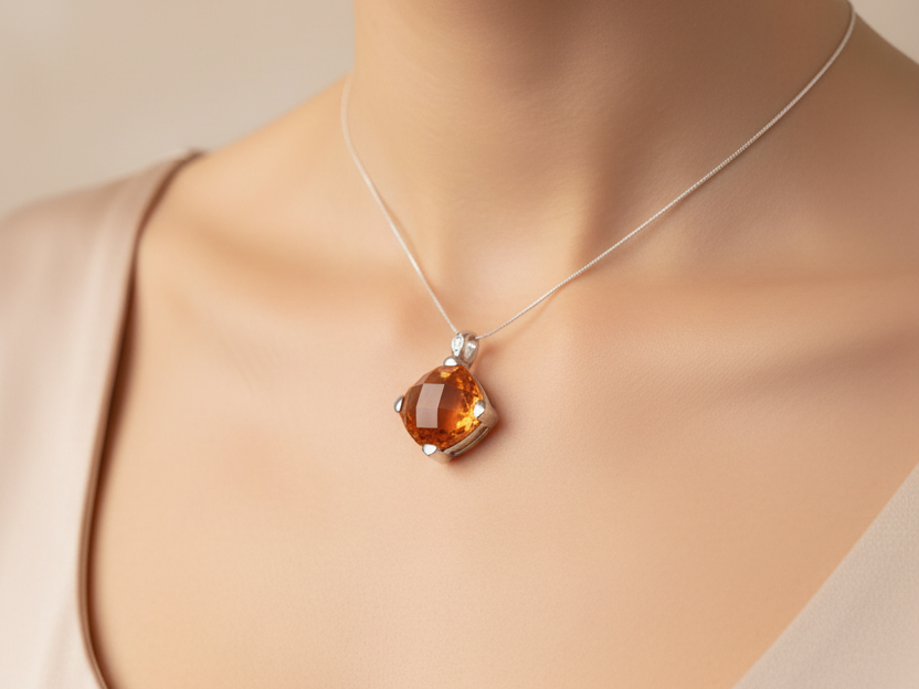 Champagne/Smokey Quartz Pendant