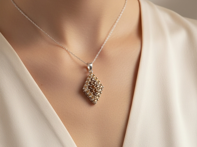 Champagne/Smokey Quartz Pendant