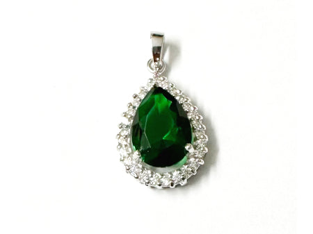 Emerald Cubic Zirconia Pendant