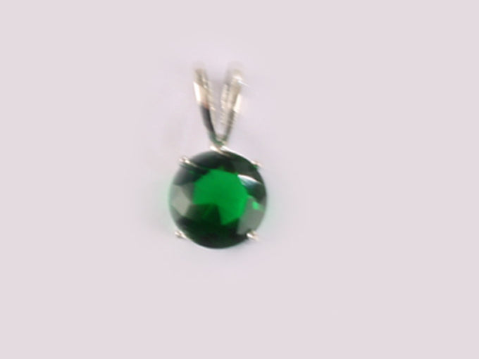 Emerald Cubic Zirconia Pendant