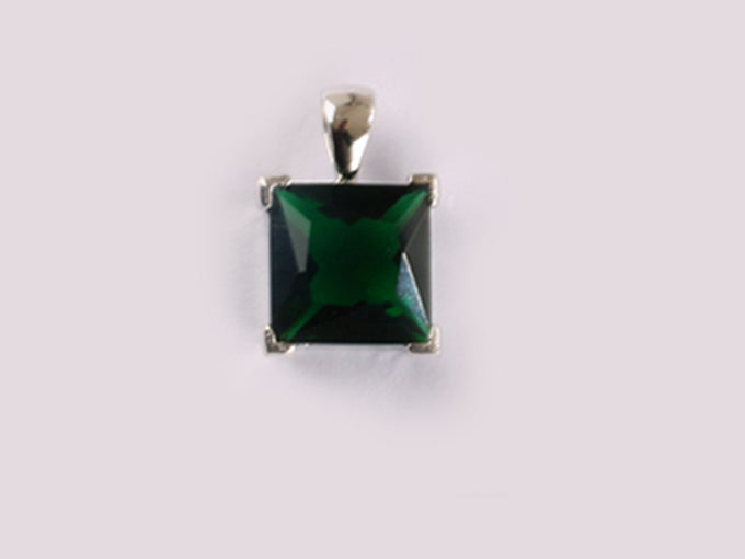 Emerald Cubic Zirconia Pendant