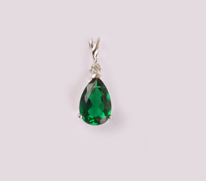 Emerald Cubic Zirconia Pendant