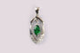 Emerald Cubic Zirconia Pendant