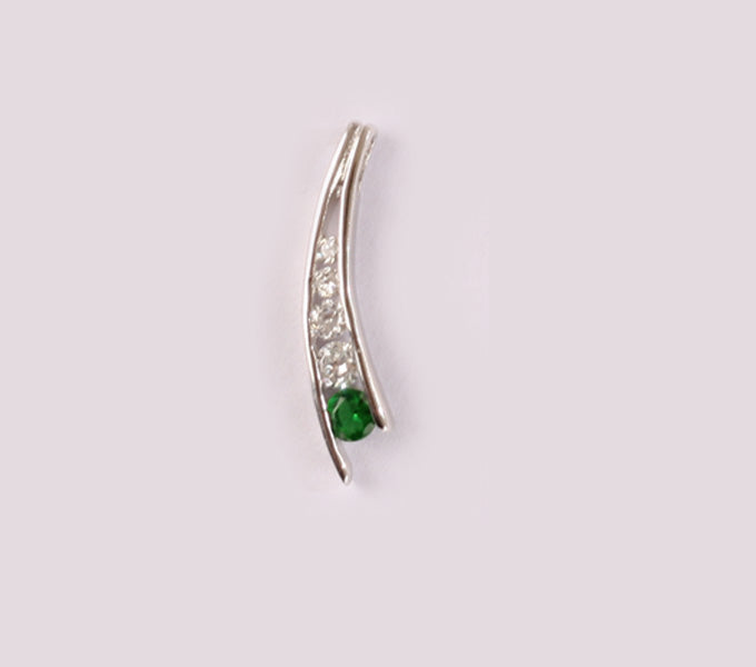 Emerald Cubic Zirconia Pendant