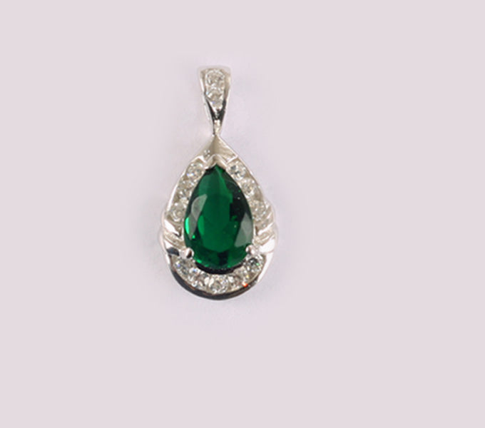 Emerald Cubic Zirconia Pendant