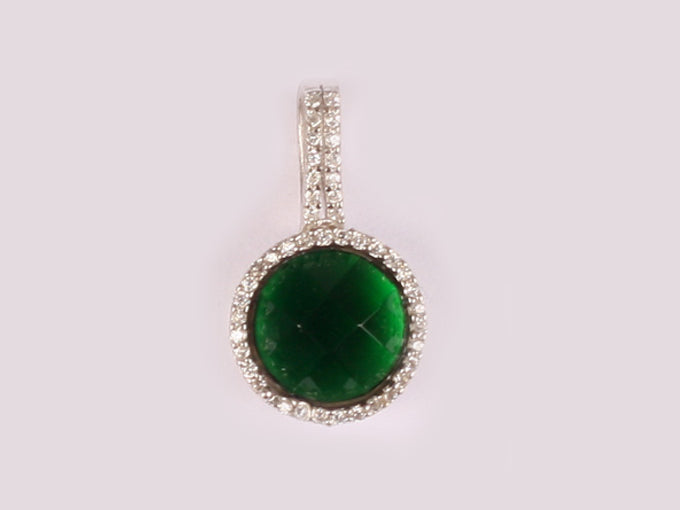 Emerald Cubic Zirconia Pendant