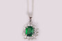 Emerald Cubic Zirconia Pendant