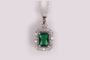 Emerald Cubic Zirconia Pendant