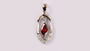 Garnet Cubic Zirconia Pendant