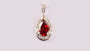 Garnet Cubic Zirconia Pendant