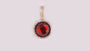 Garnet Cubic Zirconia Pendant