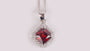 Garnet Cubic Zirconia Pendant