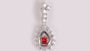 Garnet Cubic Zirconia Pendant