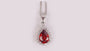Garnet Cubic Zirconia Pendant