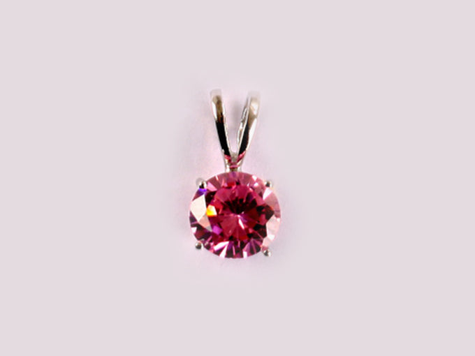Pink Cubic Zirconia Pendant
