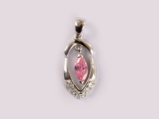 Pink Cubic Zirconia Pendant