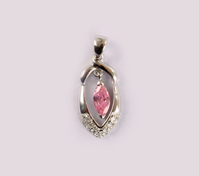 Pink Cubic Zirconia Pendant