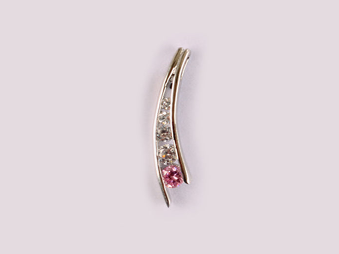 Pink Cubic Zirconia Pendant