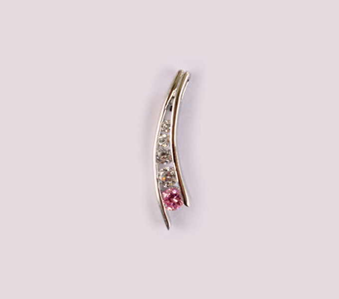 Pink Cubic Zirconia Pendant
