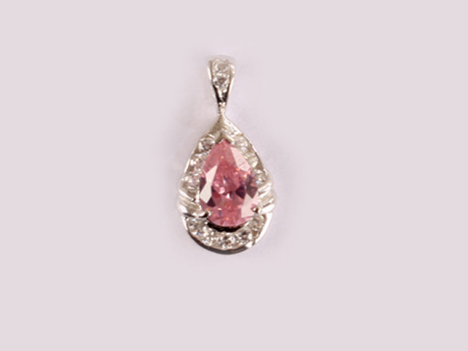 Pink Cubic Zirconia Pendant