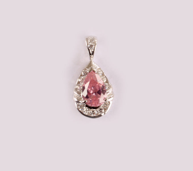 Pink Cubic Zirconia Pendant