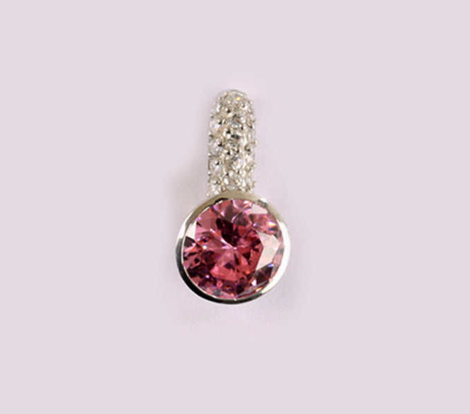 Pink Cubic Zirconia Pendant
