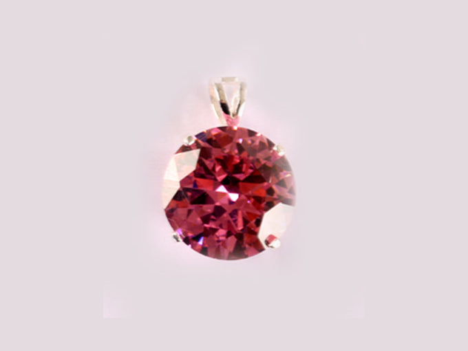Pink Cubic Zirconia Pendant