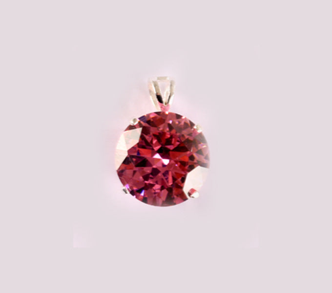 Pink Cubic Zirconia Pendant