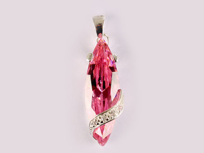 Pink Cubic Zirconia Pendant