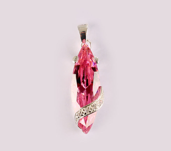 Pink Cubic Zirconia Pendant