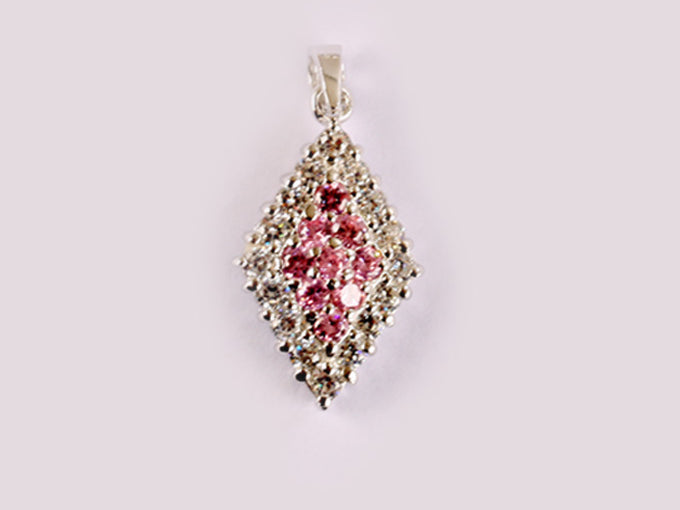 Pink Cubic Zirconia Pendant