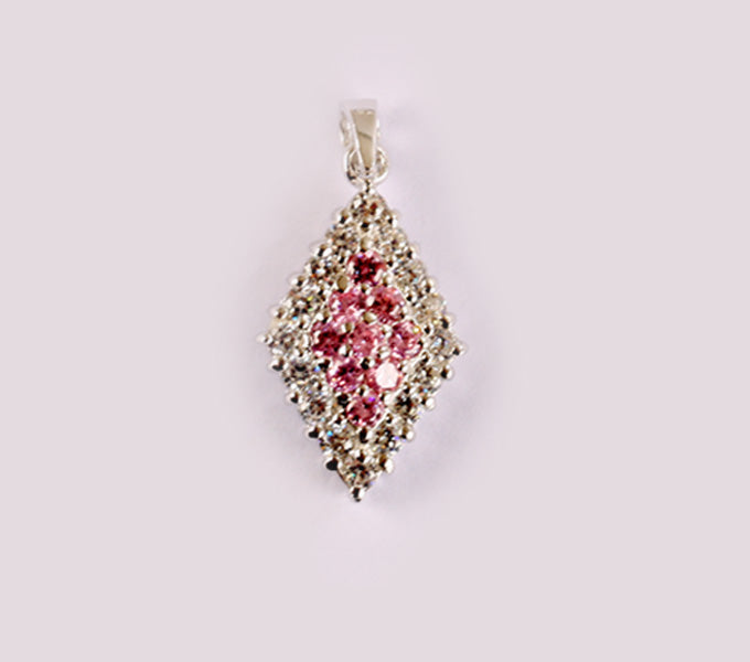Pink Cubic Zirconia Pendant