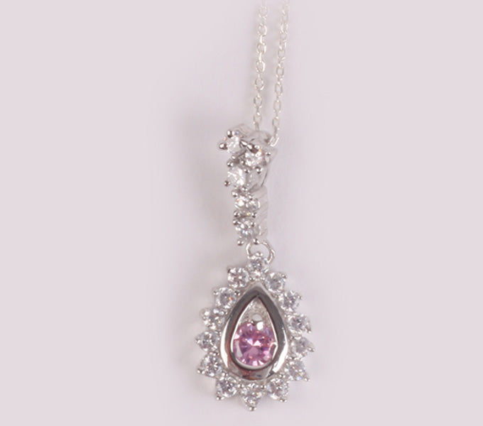 Pink Cubic Zirconia Pendant